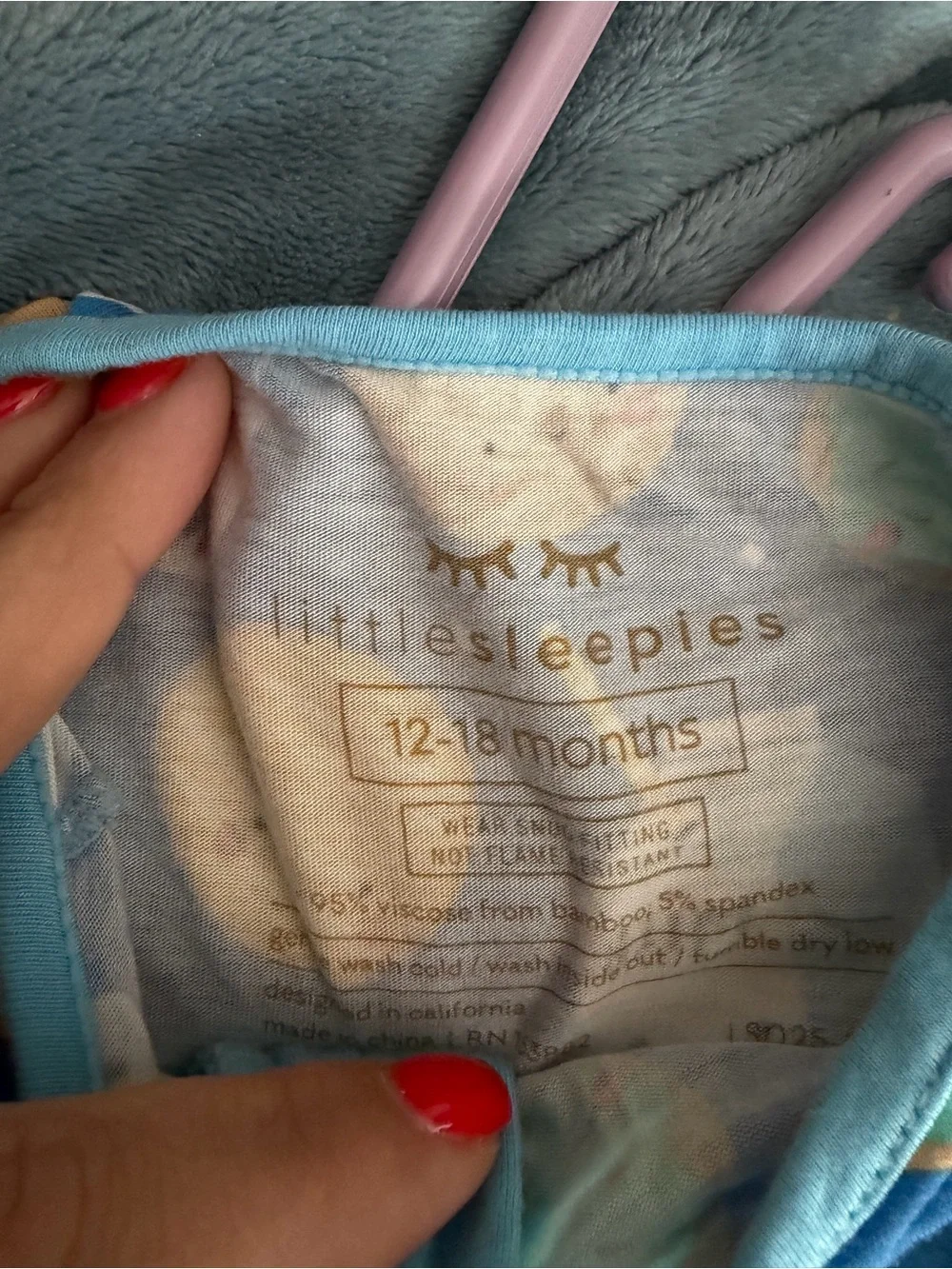 Little Sleepies soft blue